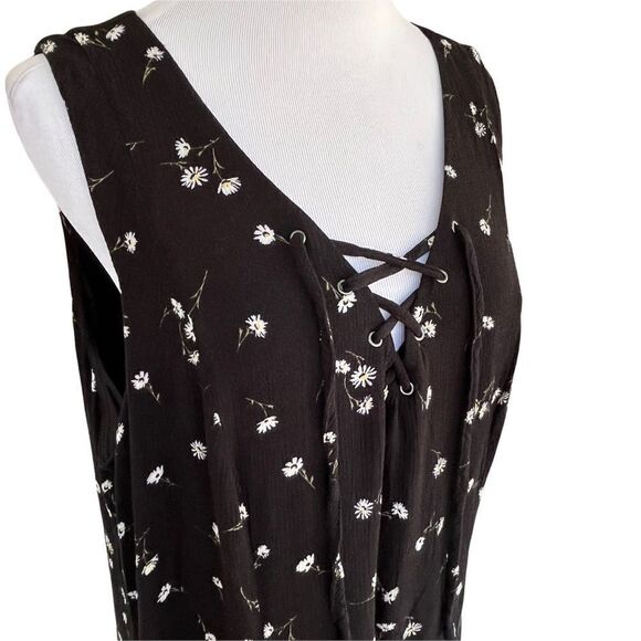 Torrid black Floral Boho Gauzy Sleeveless Dress 2x - Picture 4 of 9
